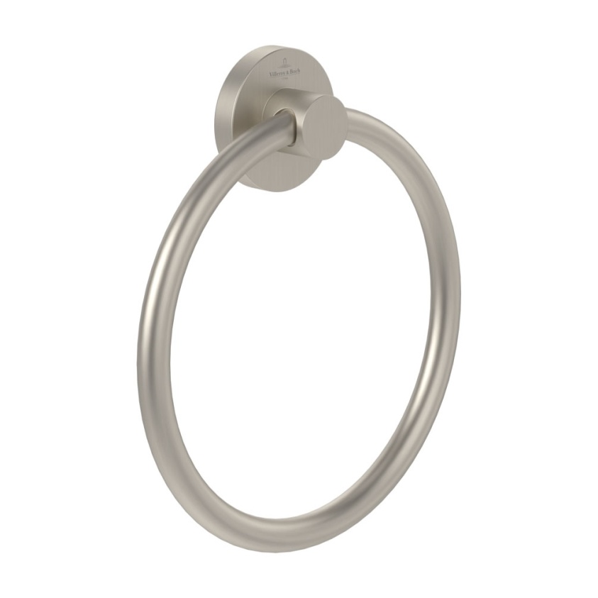 Cutout image of Villeroy & Boch Elements Tender Brushed Nickel Towel Ring